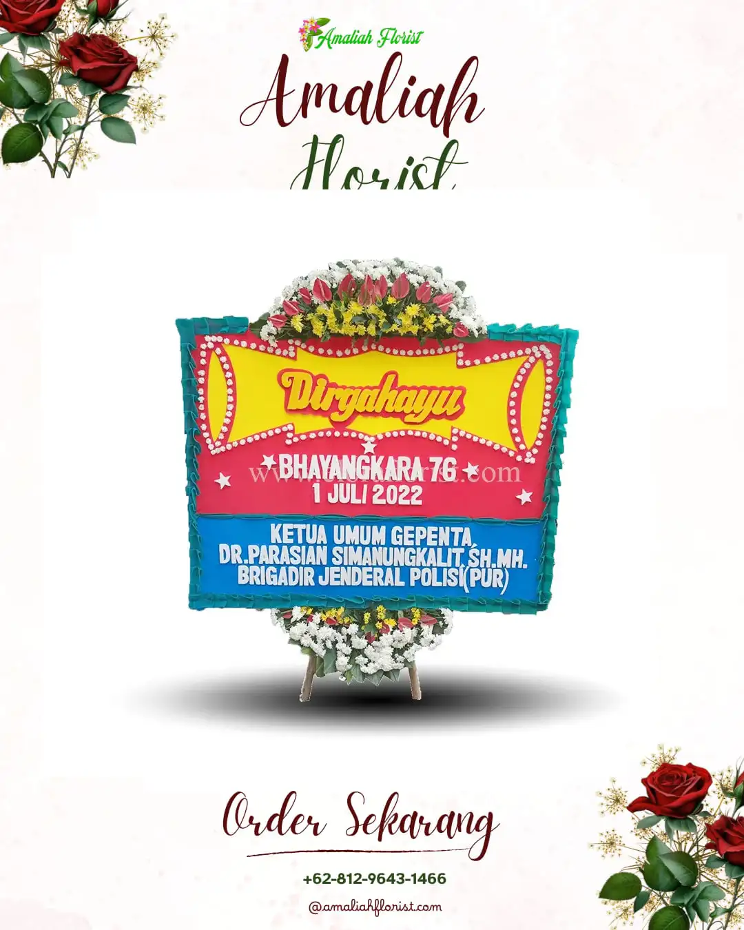 Papan Bunga HUT Ulang Tahun Sawoo